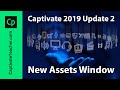 New Assets Window and Quick Start Projects in Adobe Captivate 2019 Update 2