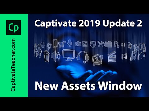 New Assets Window and Quick Start Projects in Adobe Captivate 2019 Update 2