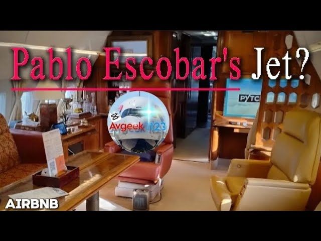 I STAYED In Pablo Escobar's PRIVATE JET! (Airbnb)