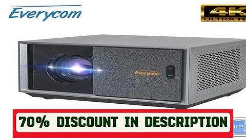 A must-have product! Everycom Full HD RD829 Projector 5G WiFi LED 4K Video Movie Smart Android 11.