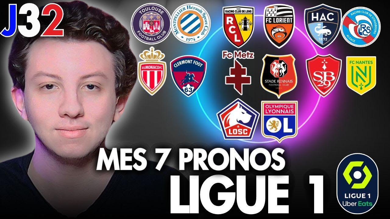  Mes 7 PRONOSTICS Foot Ligue 1   32me Journe  LOSC OL  Brest Nantes  Lens Lorient