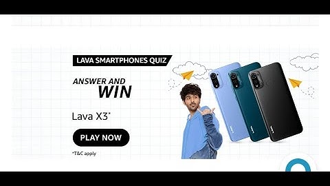Amazon LaVA Smartphones Quiz Answers Today|23 December 2022 | Daily Quiz Time
