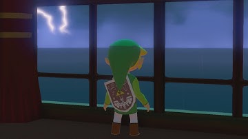 pov: You Watch Rain on a Window in Zelda Wind Waker HD (Relax, Sleep, Study)