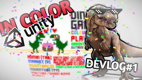 Making Dino Game IN COLOR: (DEVLOG#1)