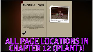 ALL PAGE LOCATIONS IN CHAPTER 12 *PLANT* BOOK 1! (ROBLOX PIGGY!)