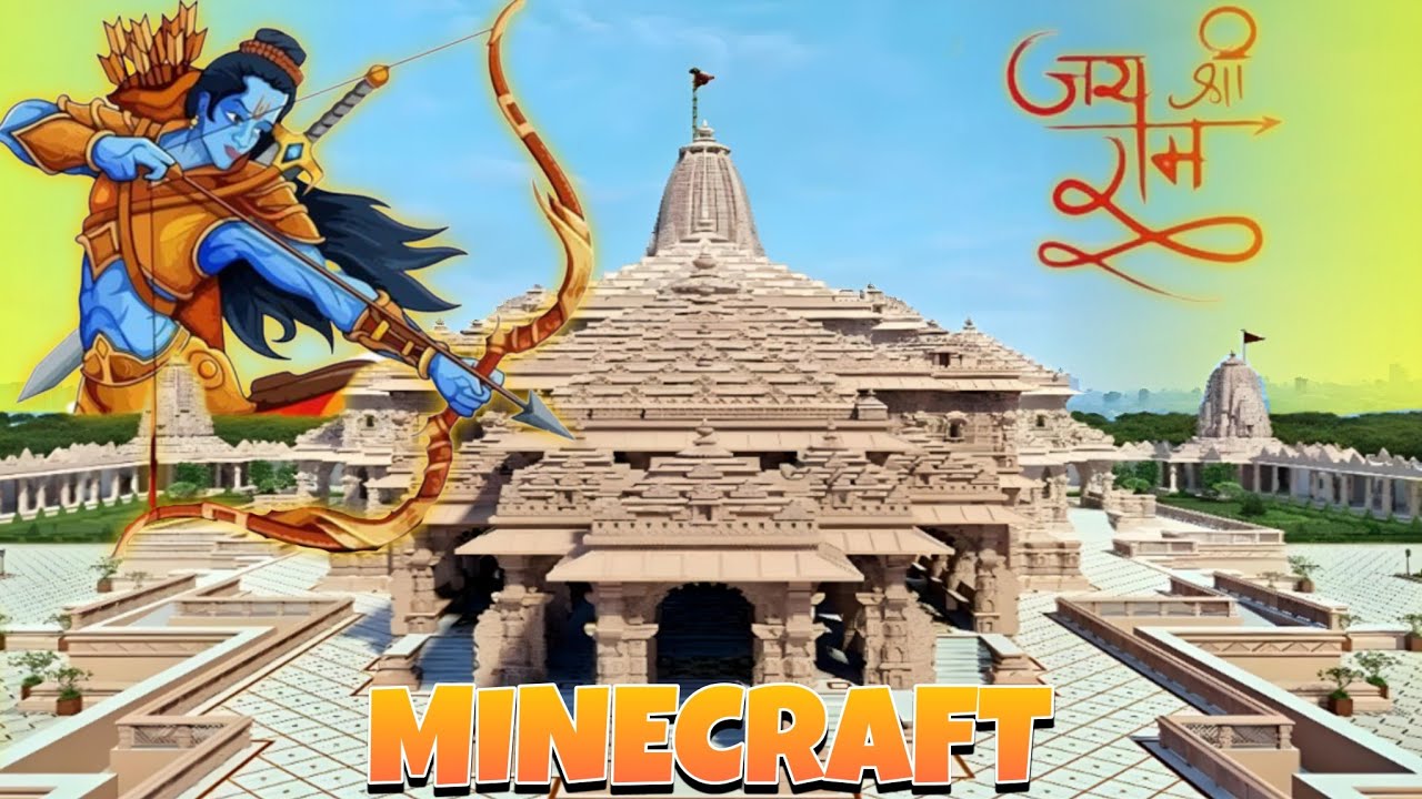 I Made Ram Mandir In Minecraft | RAM RAM #ram #rammandir - YouTube