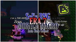 Sol's RNG ERA 7 Mobile MACRO Showcase made by Me || Testing/Beta