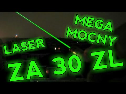 POTĘŻNY ZIELONY LASER 50000mW ZA 30 ZŁ Z ALLEGRO !!! SUPER GADŻET