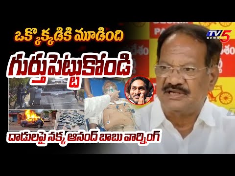 Nakka Anand Babu Strong Warning over YSRCP Leaders Attacks on TDP Leaders | TV5 News - TV5NEWS