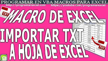246 🔴 Como LEER Archivo 🔥 TXT Con Macro en EXCEL