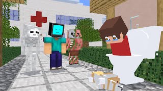 Monster School : POOR SAD STORY SKIBIDI TOILET ALL SEASON SKIBIDI - Minecraft Animation