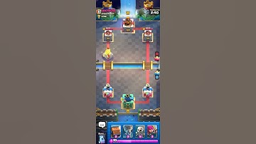 CR HowToPlay - How to activate your King Tower with Tornado against Hog Rider! #32 #shorts