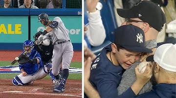 A boy who had an Aaron Judge shirt cried after a Blue Jays fan gave him Judge