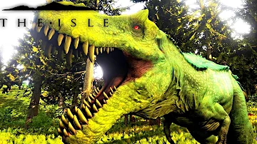 The Isle - REX TO HYPO REX PROGRESSION, PLAYING AS HYPERNDOCRIN REX, FIGHTING PUERTA ( Gameplay )