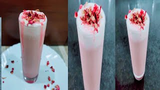 Gulkand rose milkshake # gulkand rooh afza milkshake # healthy milkshake