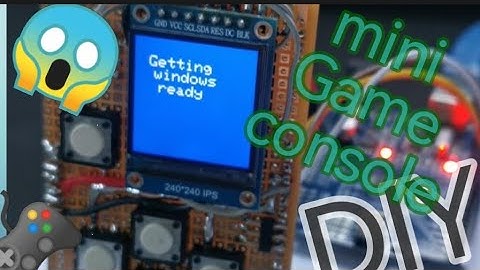 Arduino based Mini Game Console DIY