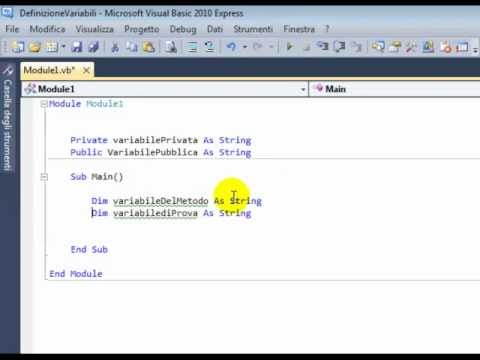 Tutorial di Visual Basic 2010: nona lezione