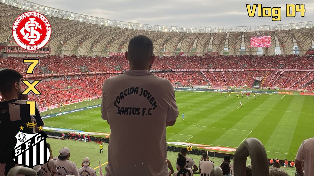 VEXAME HISTÓRICO NO BEIRA-RIO | Internacional 7x1 Santos | VLOG 04