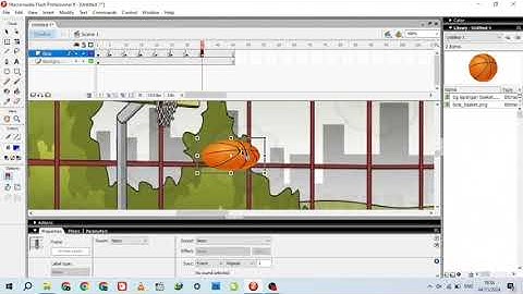 Membuat Animasi Bola Basket & Gambar dengan Menggunakan Aplikasi Macromedia Flash 8