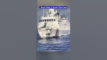 Chinese Type-52D Destroyer Collides with Friendly Coast Gaurd Vessel!
