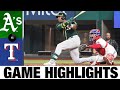 A's vs. Rangers Game Highlights (6/22/21) | MLB Highlights