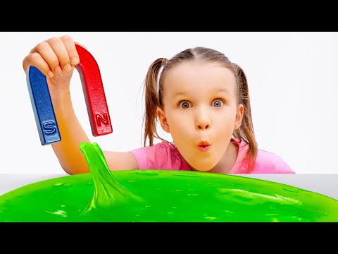 Magnetic Slime Experiments by Vania Mania Kids