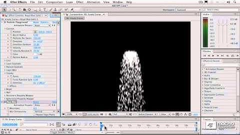 After Effects CS5 203: Secrets of Particle Playground - 8 Simulating a Fountain - Randomizing Direct