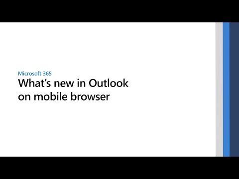 What’s new in Microsoft Outlook on mobile browser