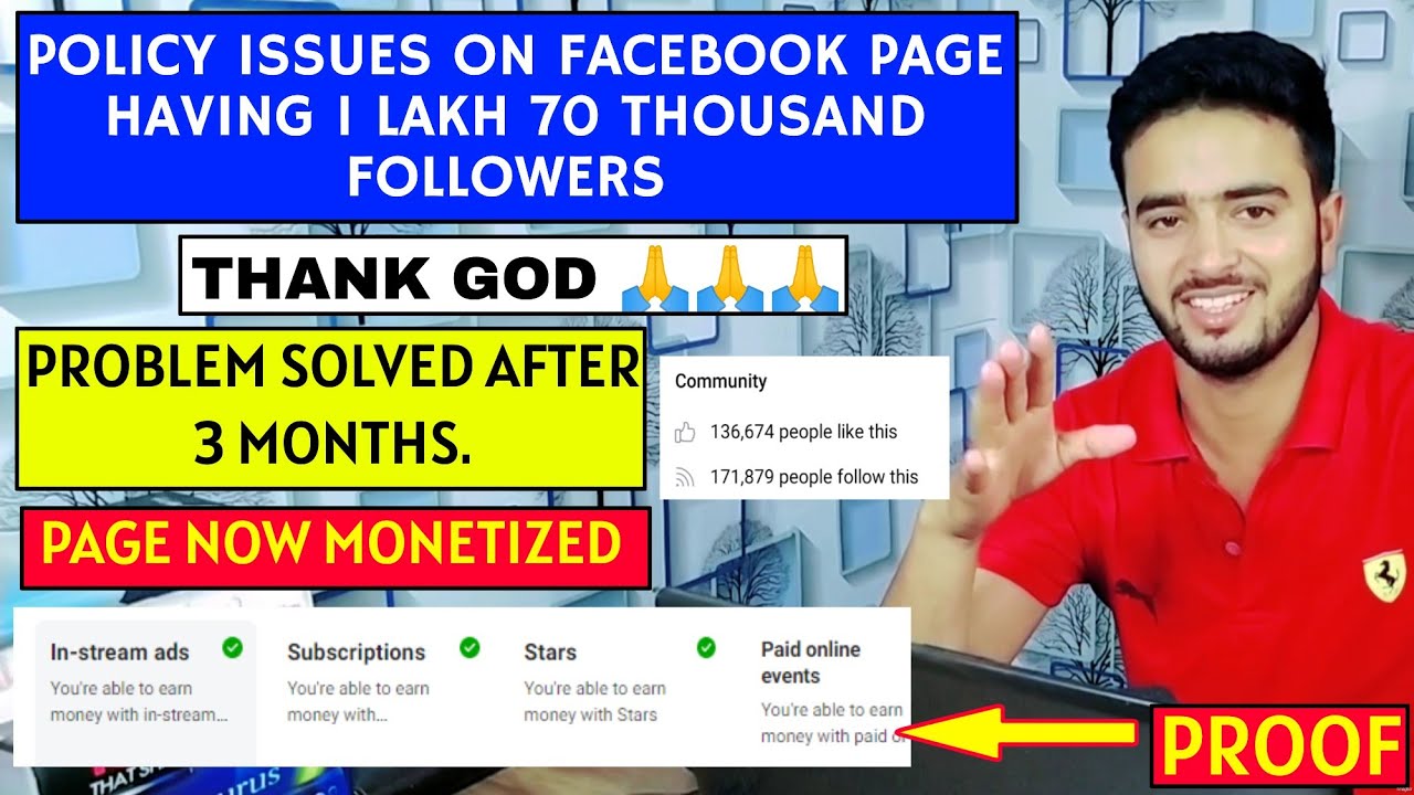 Policy issues on Facebook page || Solution with proof || Limited ...