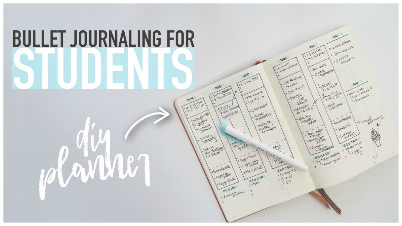 Bullet Journaling FOR STUDENTS  back-to-school planner for online