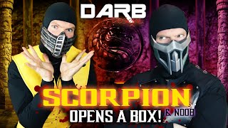 Scorpion & Noob Saibot Open A Box By DarbDesignz! Scorpion Mortal Kombat 1995 Toasty Mask Review!