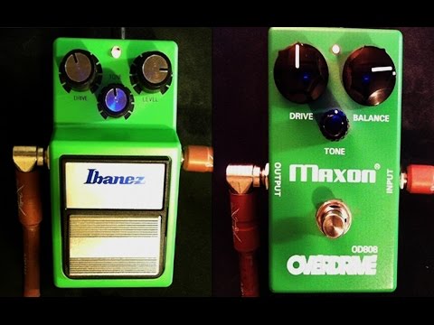 Ibanez TS9 VS Maxon OD808