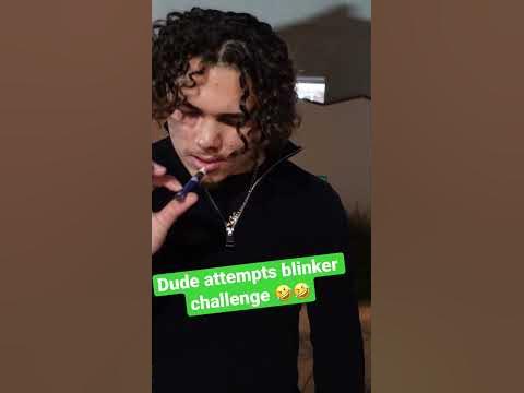 #shorts stranger attempts to do blinker challenge 🤣🤣 - YouTube