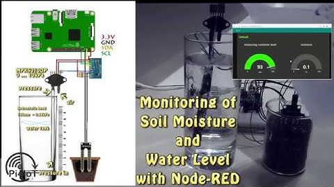 Raspberry Pi - Soil Moisture and Water Level with Node-RED