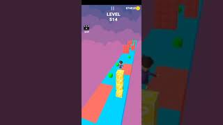 Cube stacker 3D Game level 514 #short screenshot 2