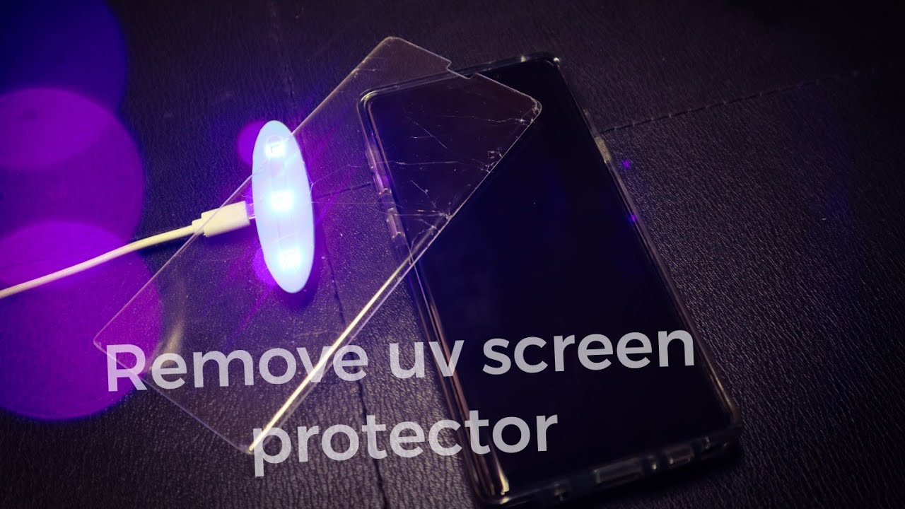 قم بإزالة حماية شاشة Uv للهاتف وقم بتثبيت منتج جديد لشاشة Note9 Remove Uv Screen Producer على Youtube