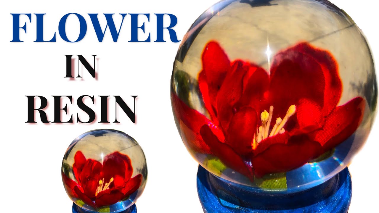 Resin Flowers - Resin and Dried Flower Encapsulation Paperweight