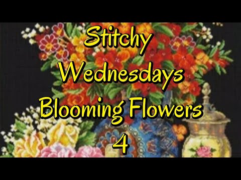 Blooming Flowers 4 #stampedcrossstitch #pointdecroix #flosstube #crossstitch #stitchalong