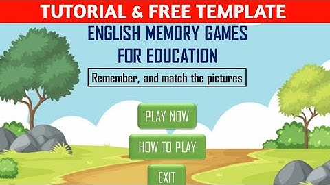 #TUTORIAL & #FREE TEMPLATE MEMBUAT GAME MEMORY DARI POWER POINT YANG MIRIP GAME SHOPEE INGAT INGAT