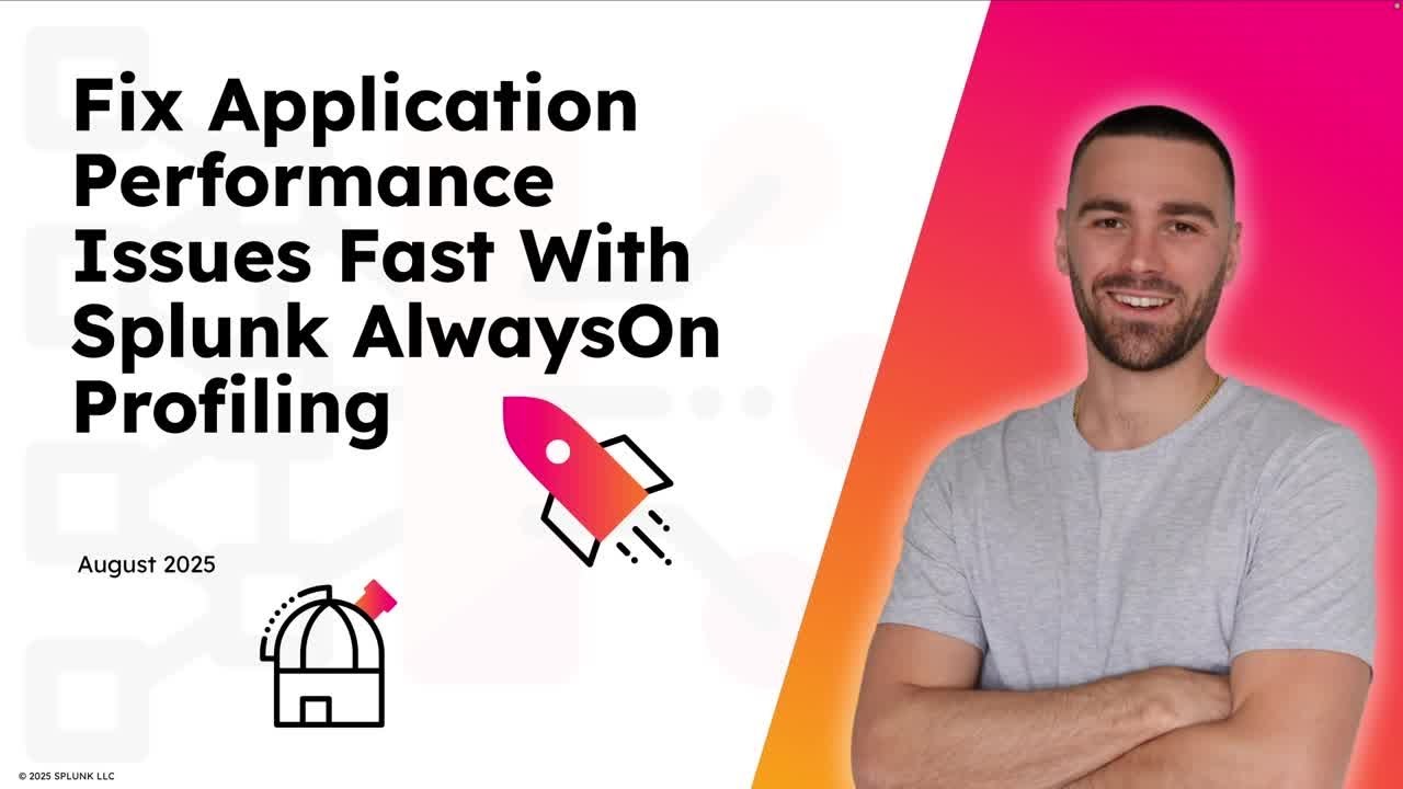Fix Application Performance Issues Fast With Splunk AlwaysOn Profiling ...
