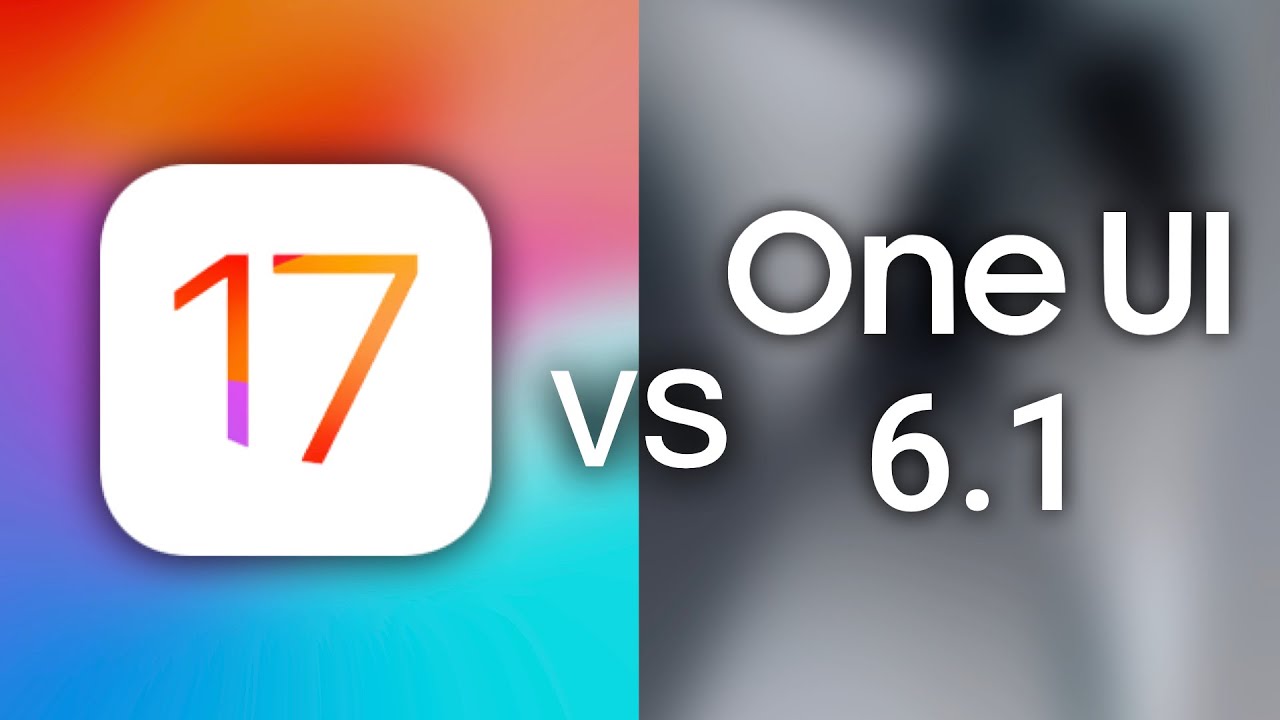 iOS 17 vs One UI 6.1 UIs! - YouTube