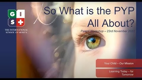 Parent Workshop: What is the PYP all about?