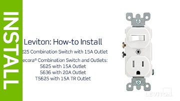 How to Install a Combination Device with a Single Pole Switch and a Receptacle | Leviton