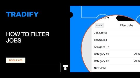 How To Filter Jobs on the Tradify Mobile App
