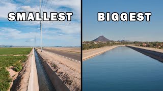 Fishing The SMALLEST & BIGGEST Canals In Arizona (Unexpected)