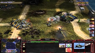 C&C Generals Rise of the Reds 1.8 mod - Skirmish gameplay - 2 Vs 6 FFA 2/2 [HD]