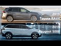 2019 Toyota RAV4 vs 2019 Peugeot 5008 (technical comparison)