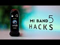 Mi Band 5 Hidden Features + ULTIMATE HACKS | Maps, Camera and more !