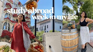 what living in barcelona is like! study abroad week in my life 2021 (saint jordi, camp nou, cava)