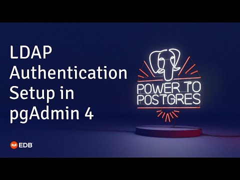 LDAP Authentication in pgAdmin 4